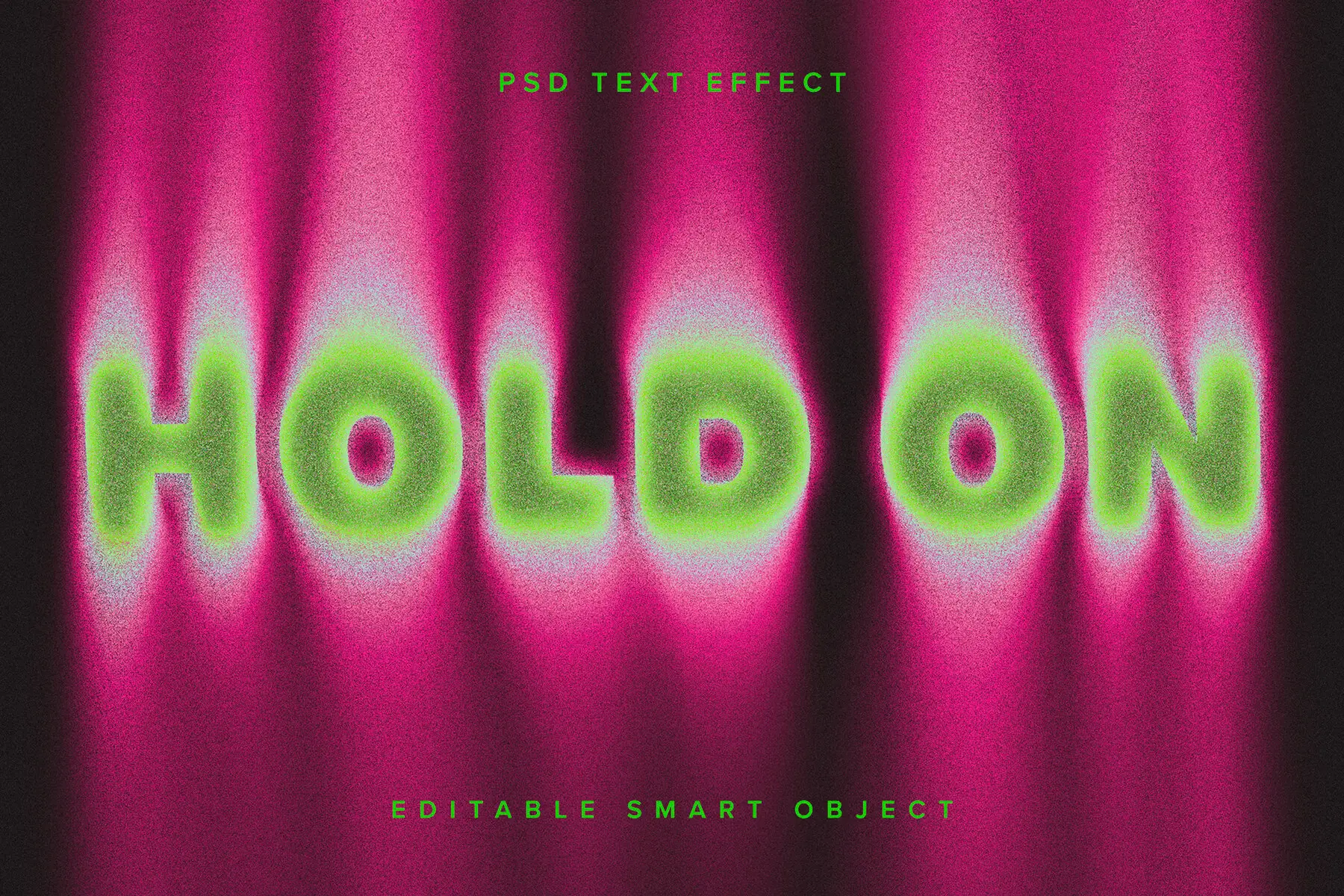 Pink Dissolving Text Effect Mockup