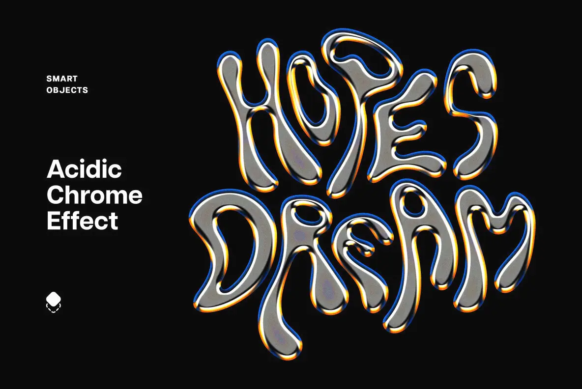 Acidic Oily Chrome Effect