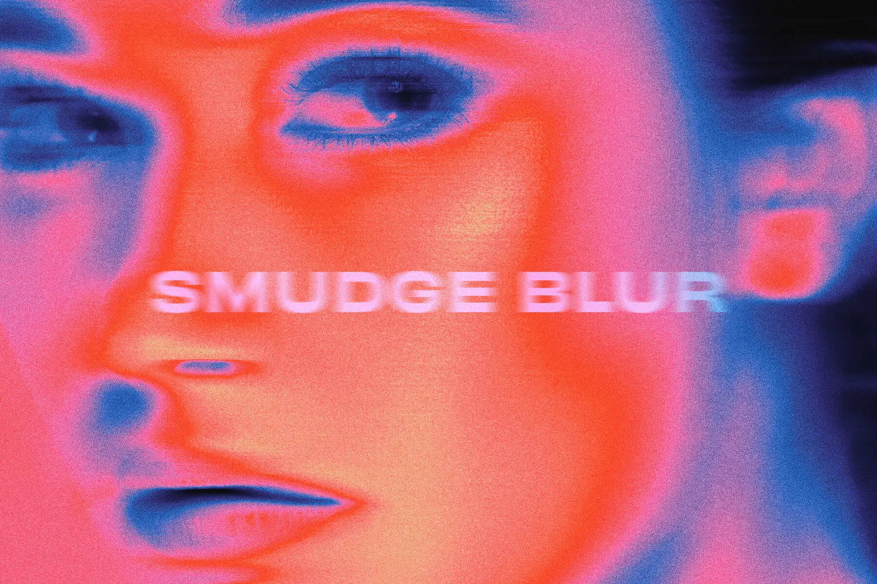 Smudged Blur Image Effect Mockup