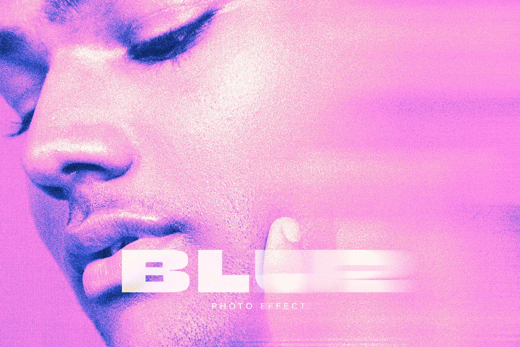 Pink Blur Image Effect Mockup