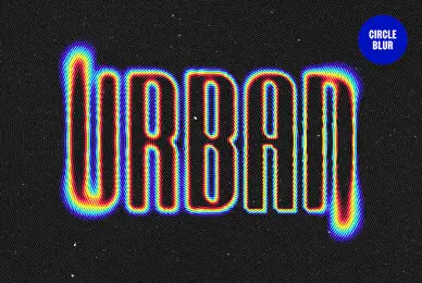 Circle Blur Text and Logo Effect