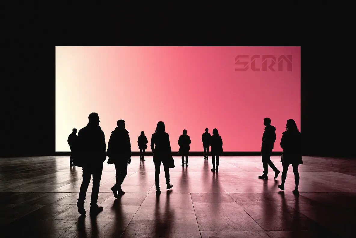 Large Event Screen Mockup