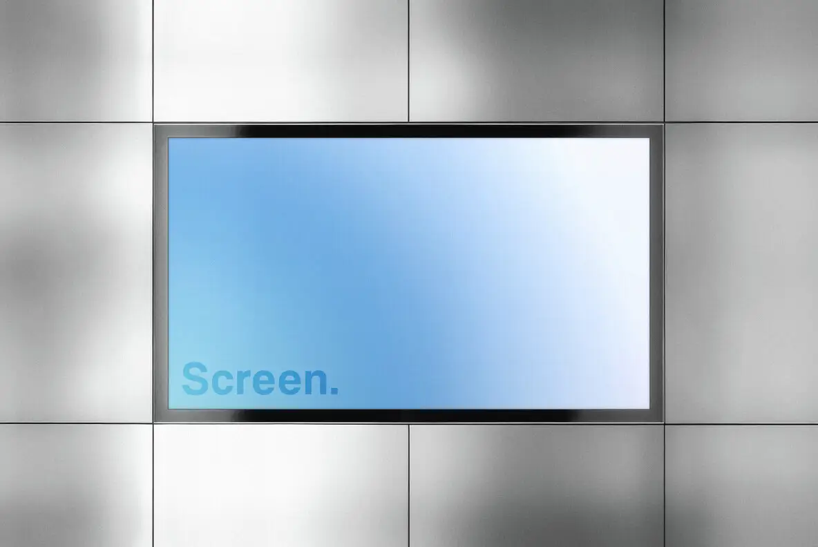 Metal Panels Screen Mockup