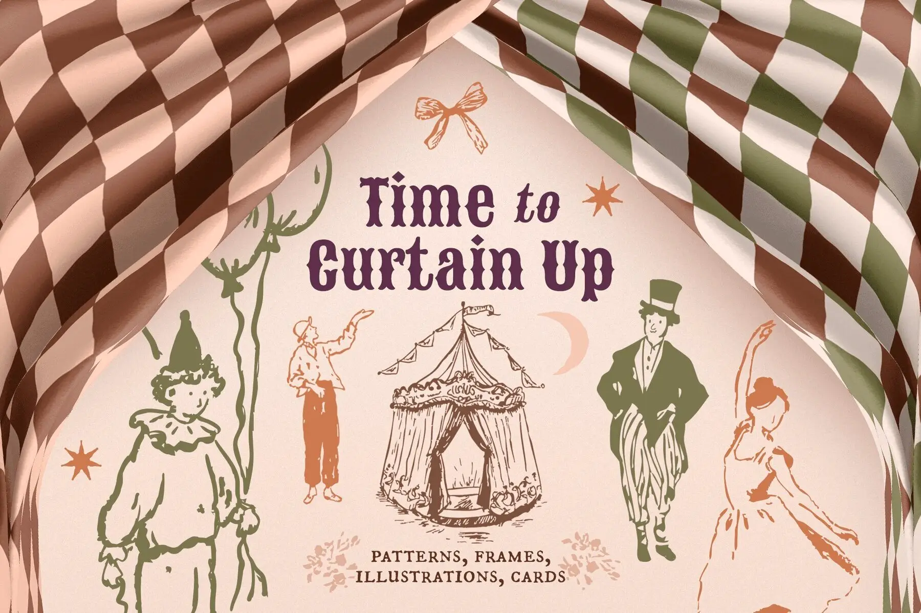 Time to Curtain Up - Circus set