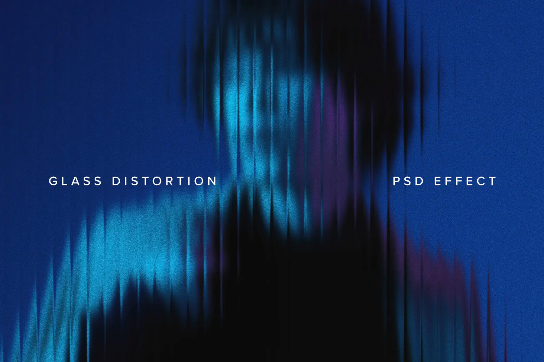 Reeded Glass Image Effect Mockup