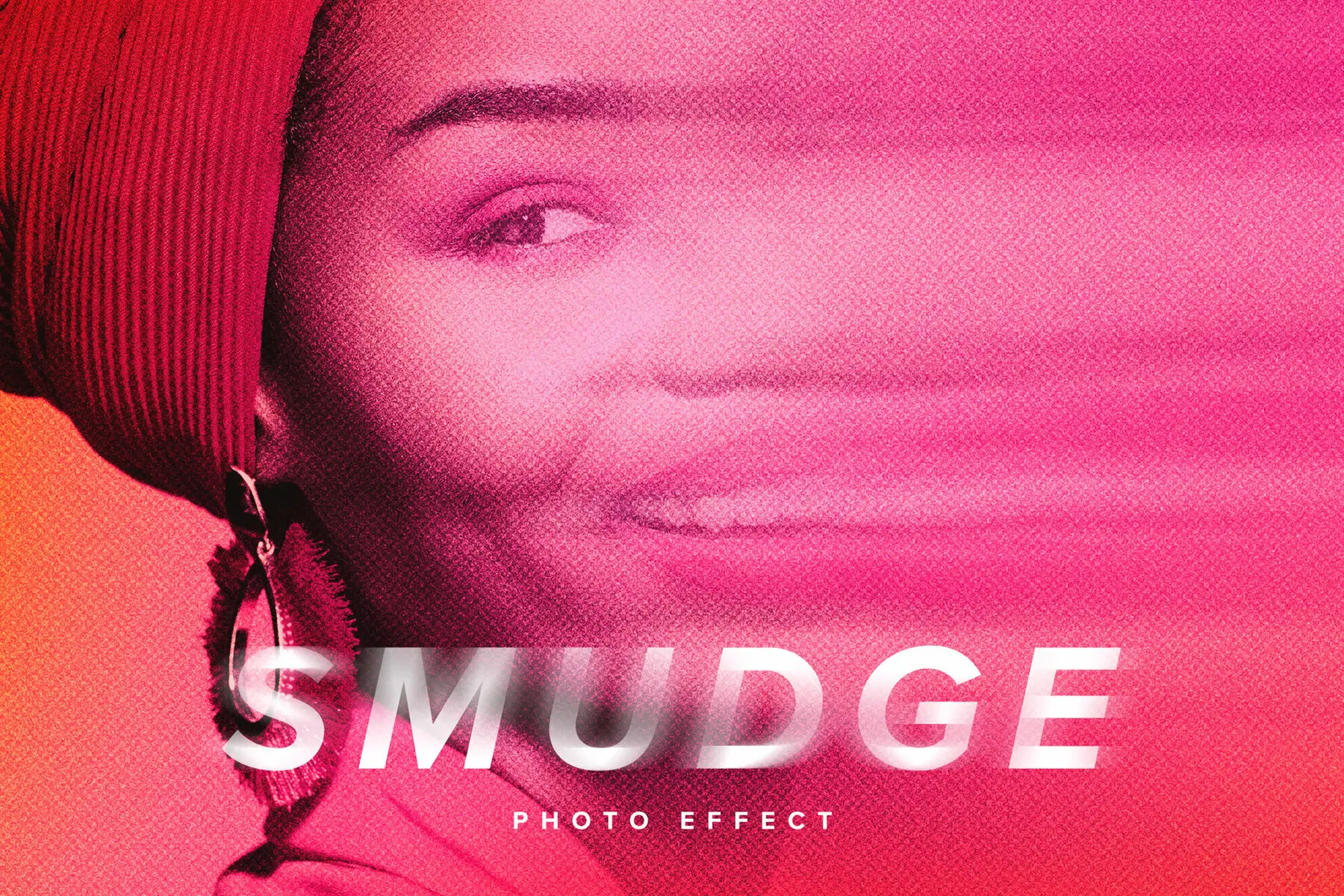Smudged Image Effect Mockup