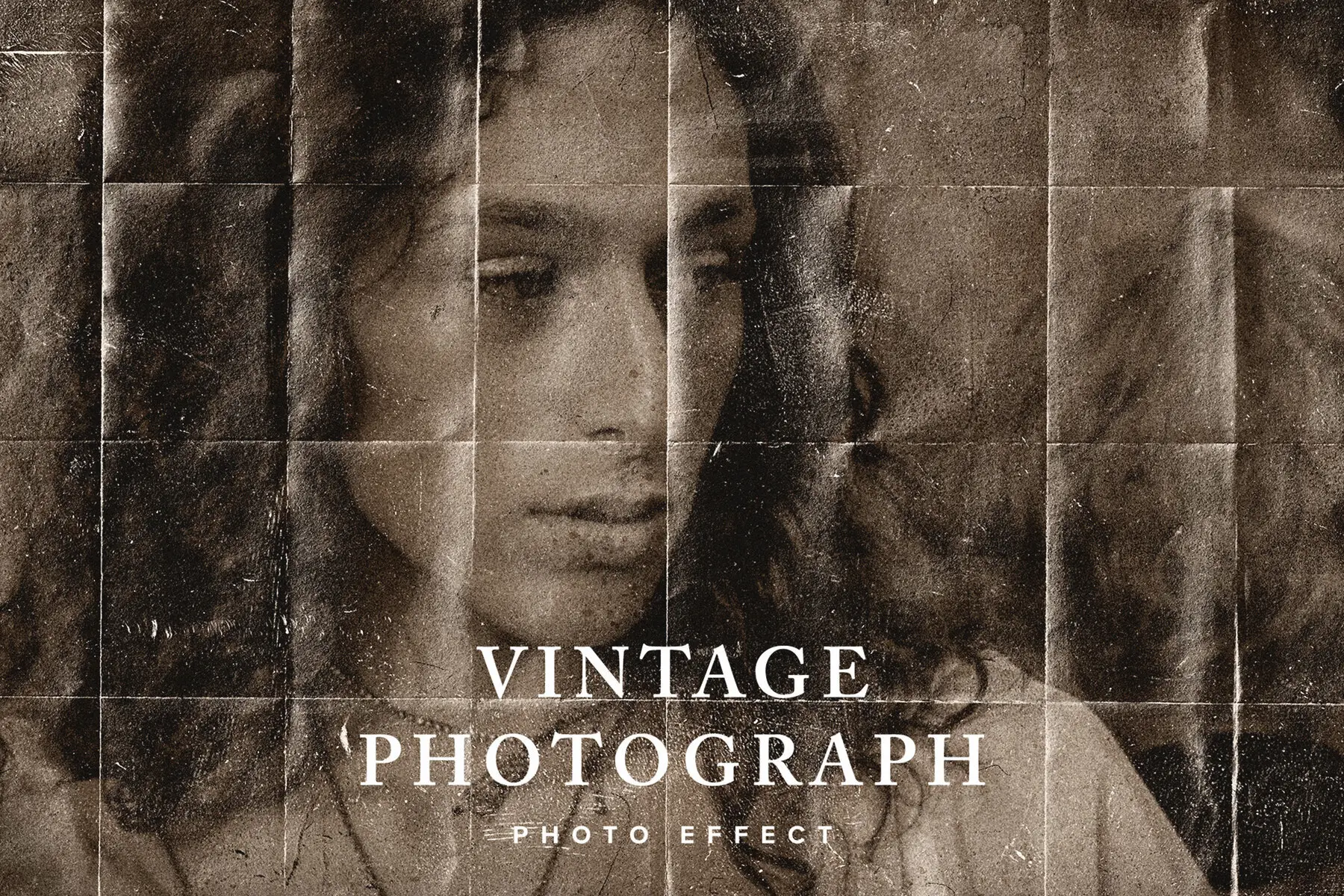 Vintage Photograph Image Effect Mockup