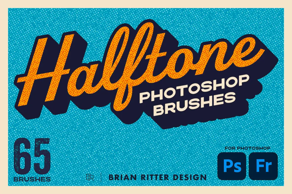 Halftone Photoshop Brushes