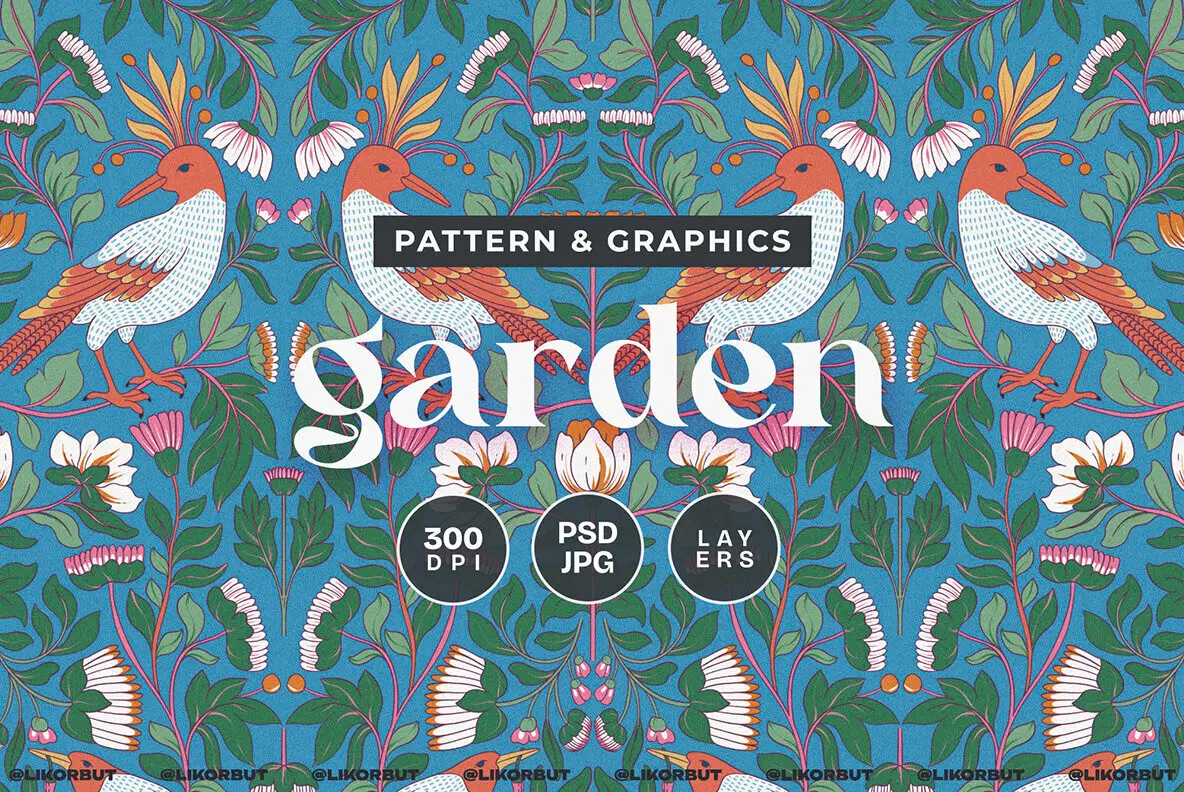 Garden Botanical Pattern and Motifs
