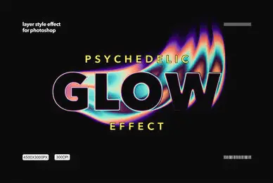 Psychedelic Glow Text Effect
