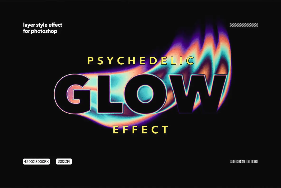 Psychedelic Glow Text Effect