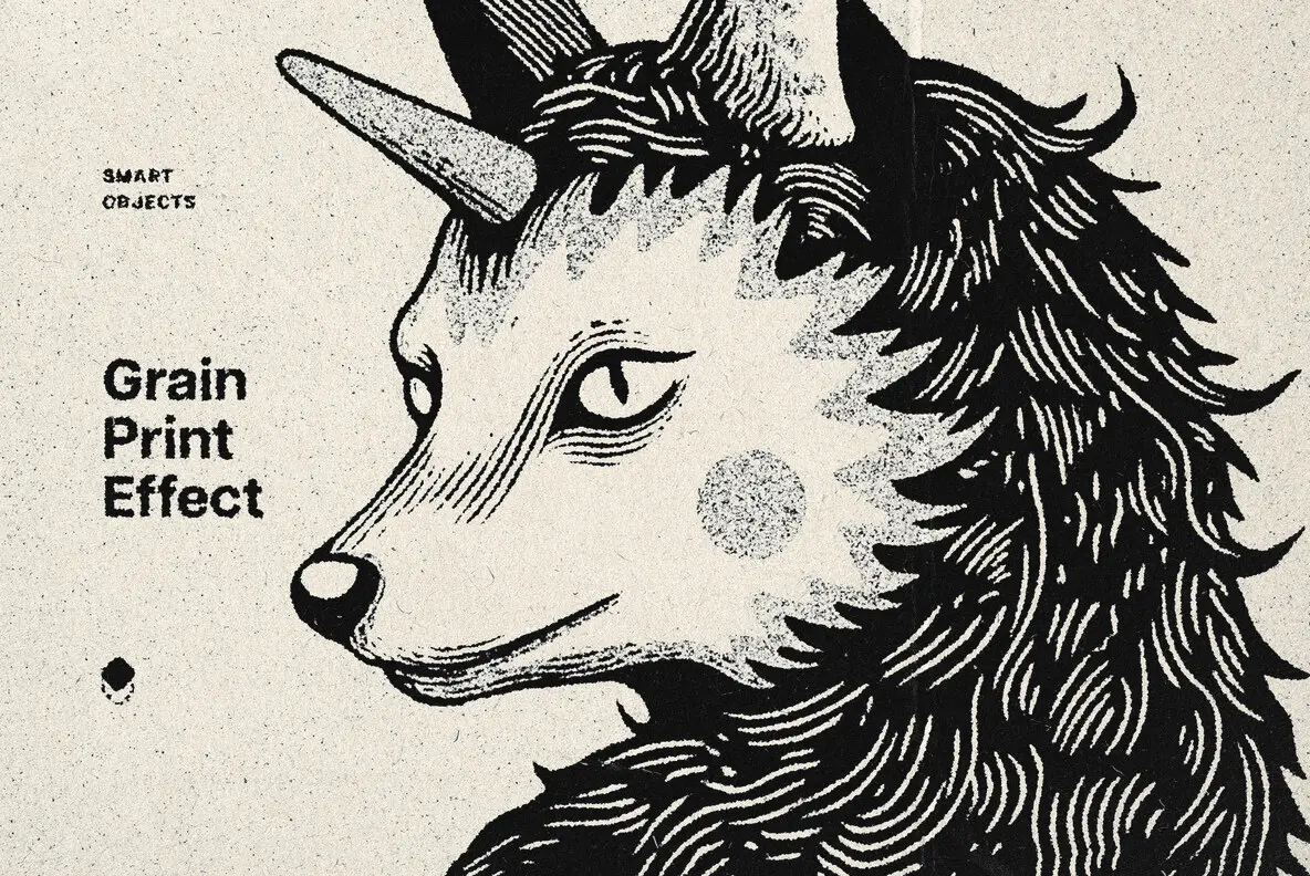 Grain Printing Effect