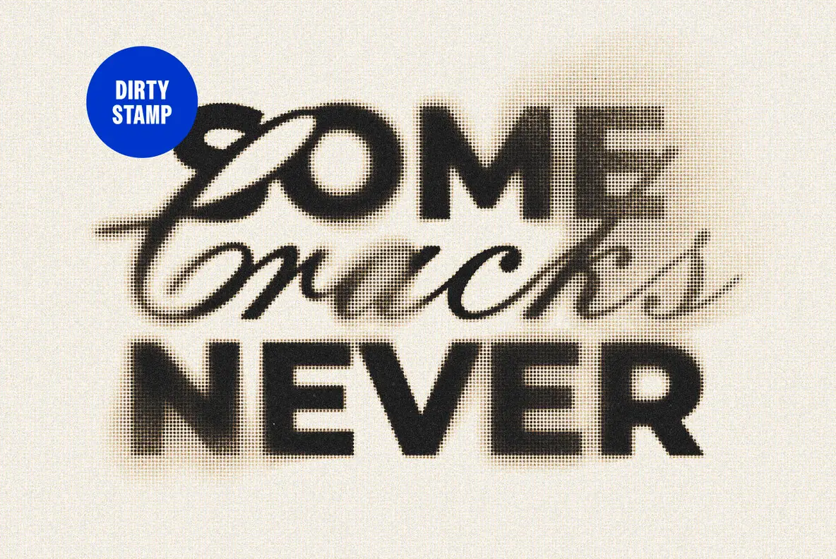 Dots Dirty Text and Logo Effect