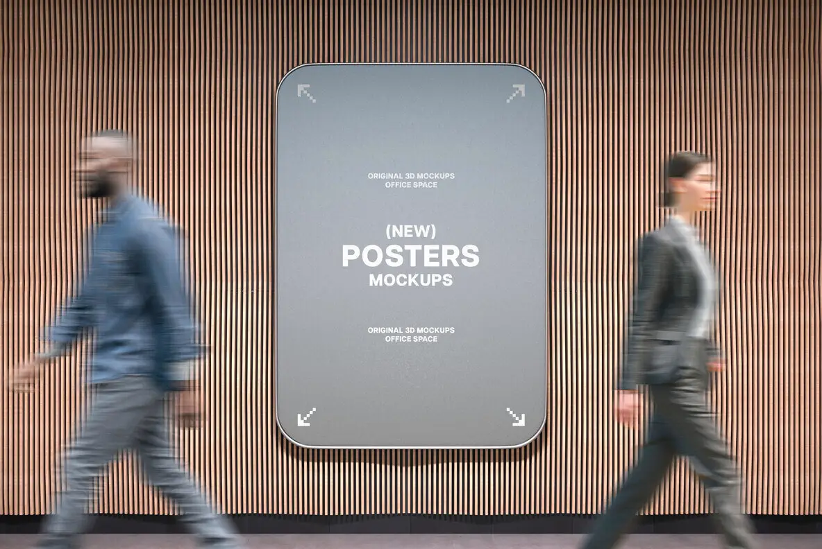 Office Interior Posters Mockups