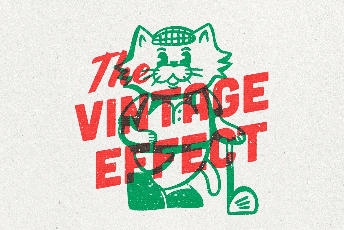 Vintage Overprint Effect