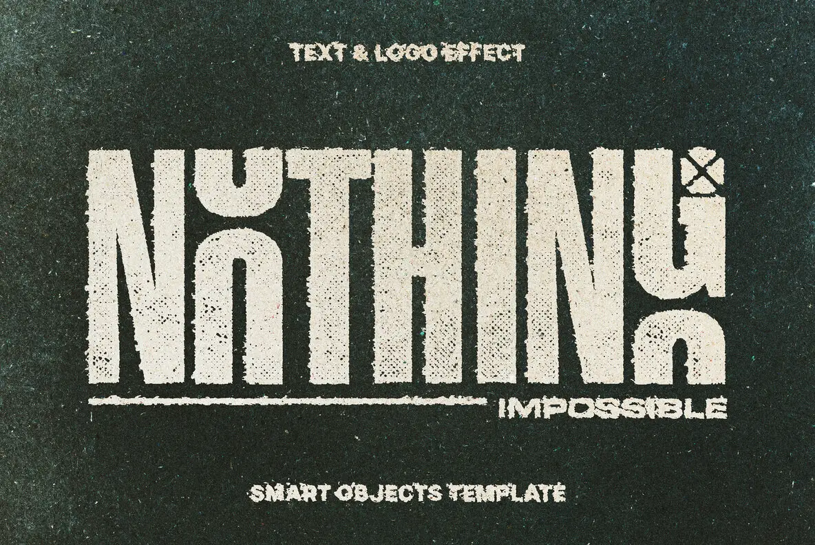 Stamp Print Text and Logo Effect