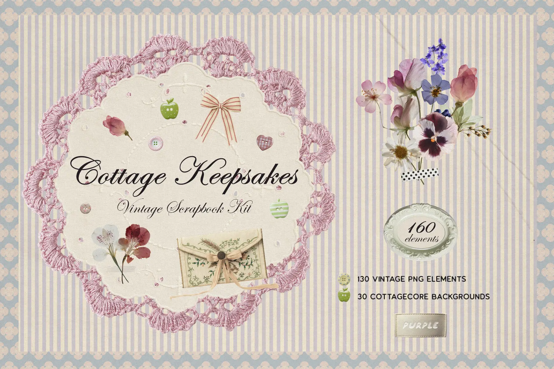 Cottage Keepsakes Vintage Scrapbook