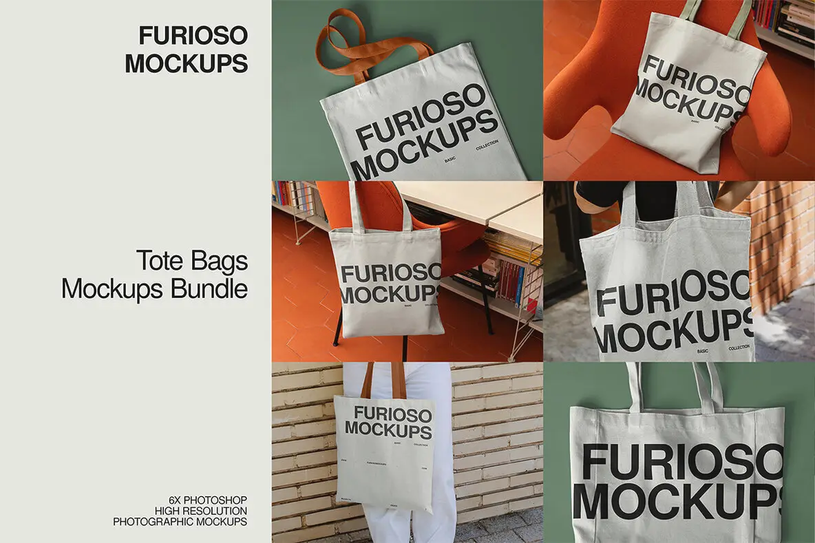 Tote Bag Mockup Bundle