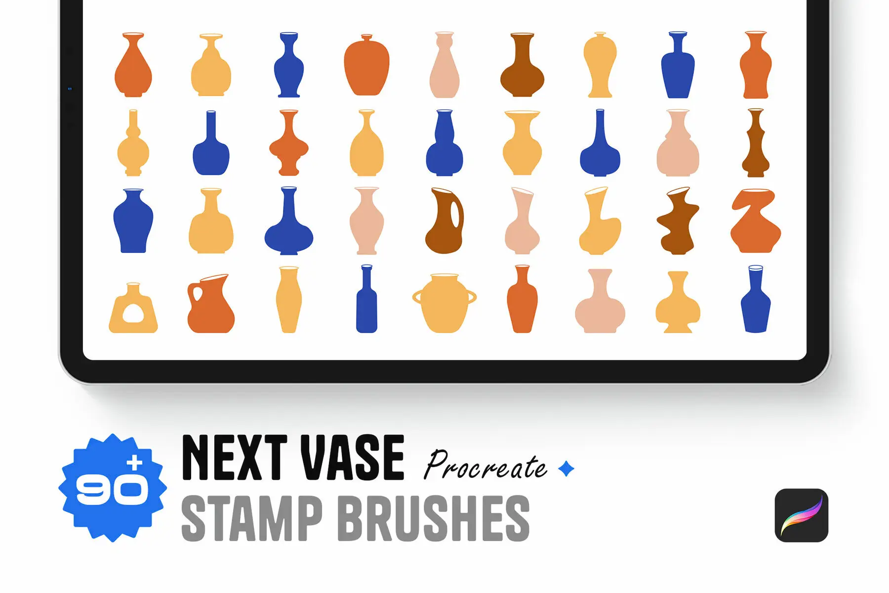 Next Vase Procreate Stamp Brushes