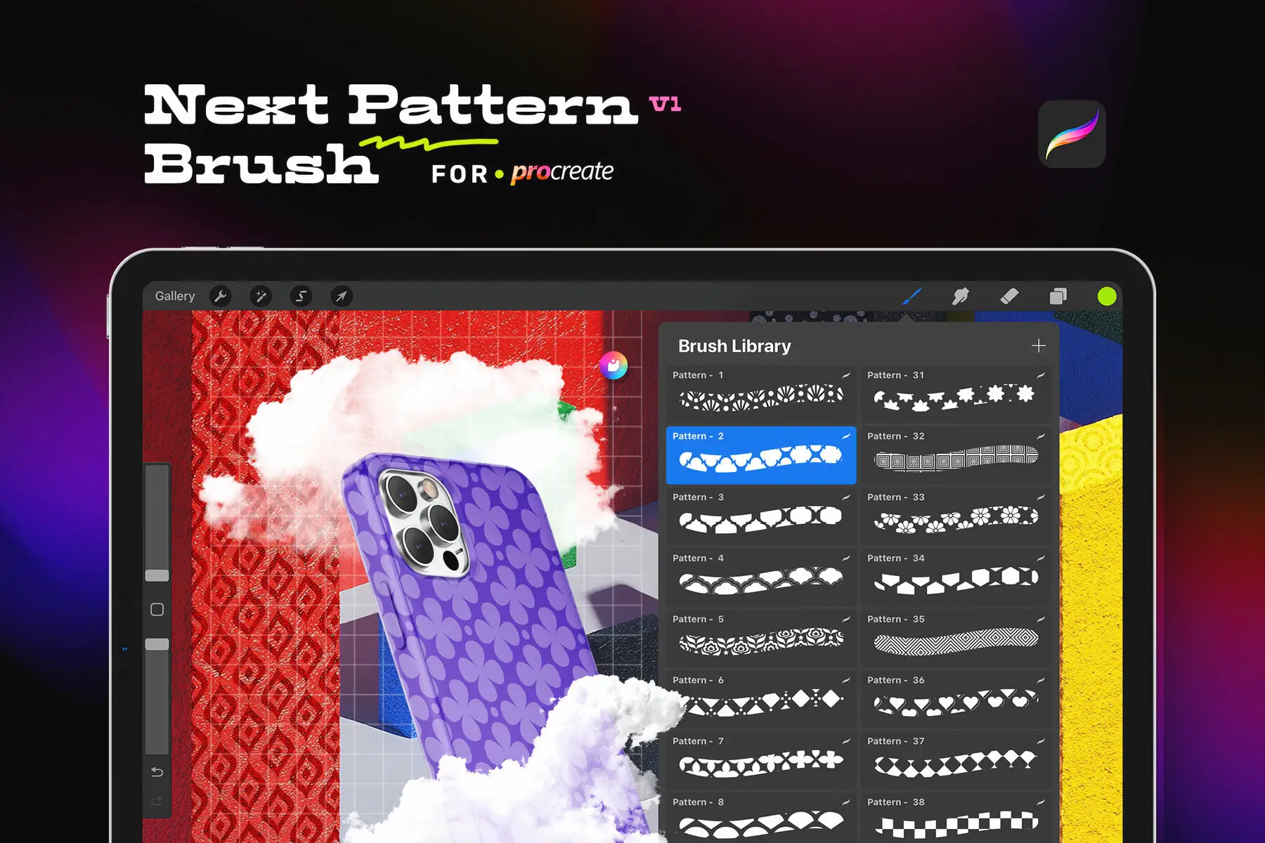 Next Pattern V1 Procreate Brushes Set