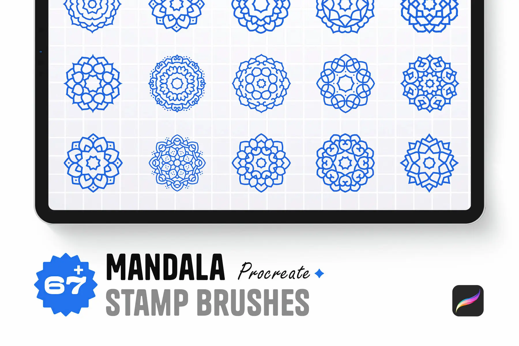 Mandala Stamp Brushes For Procreate