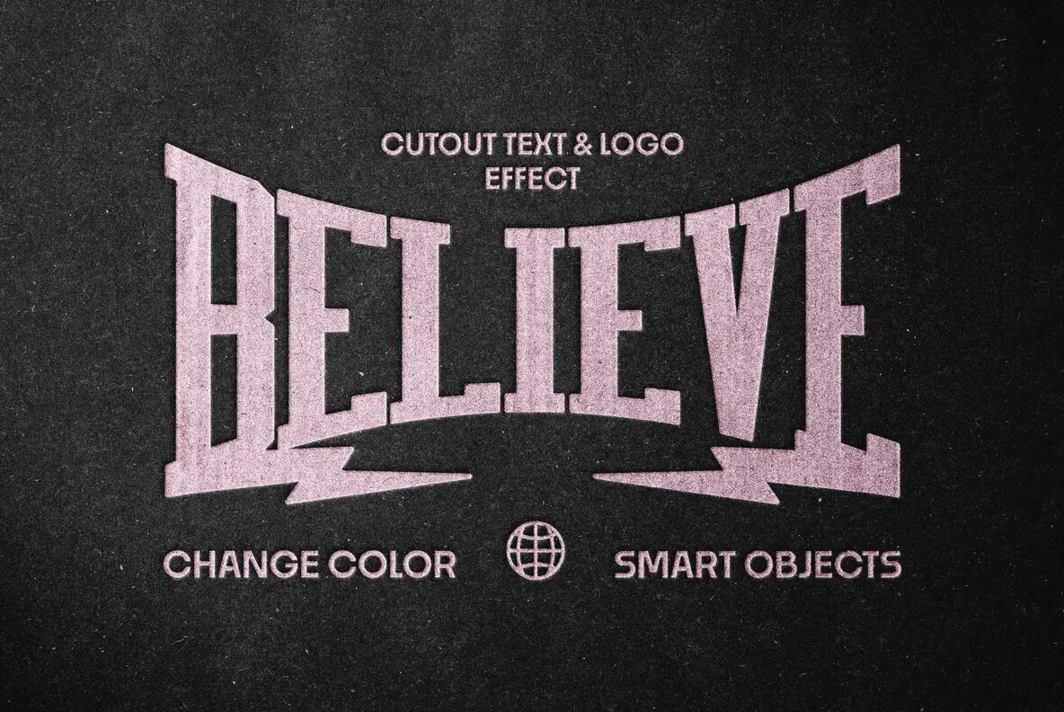 Debossed Text and Logo Effect