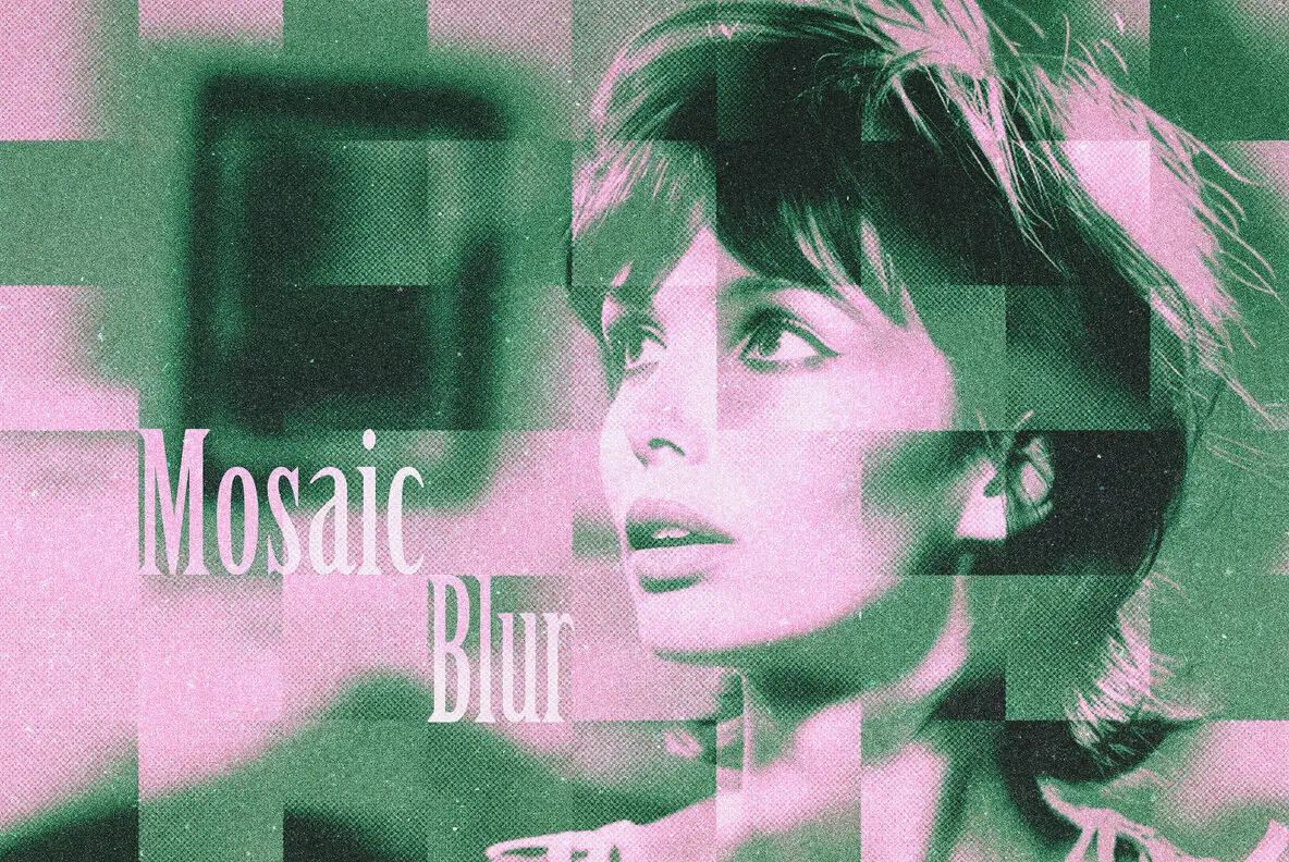 Mosaic Blur Photo Effect