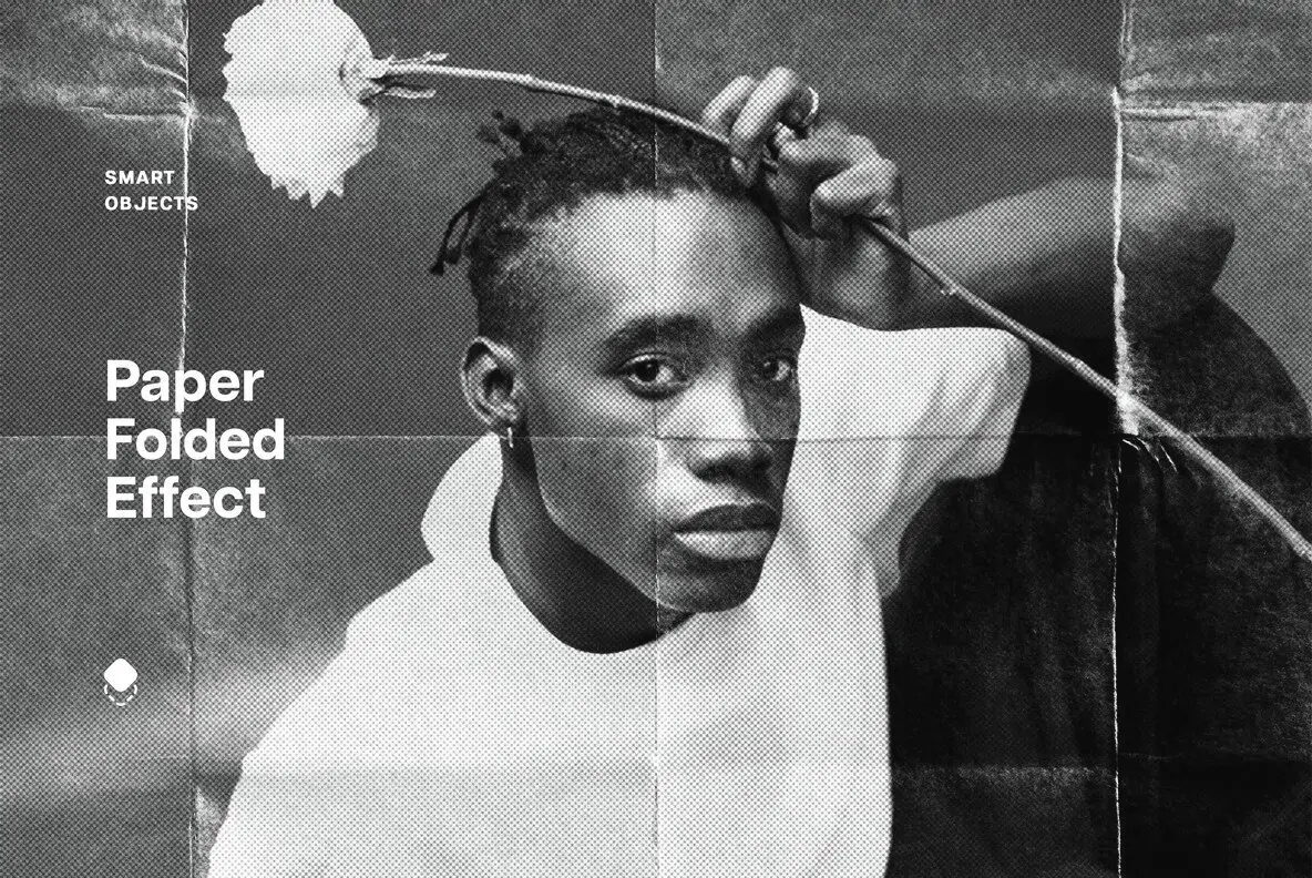 Folded Paper Photo Effect