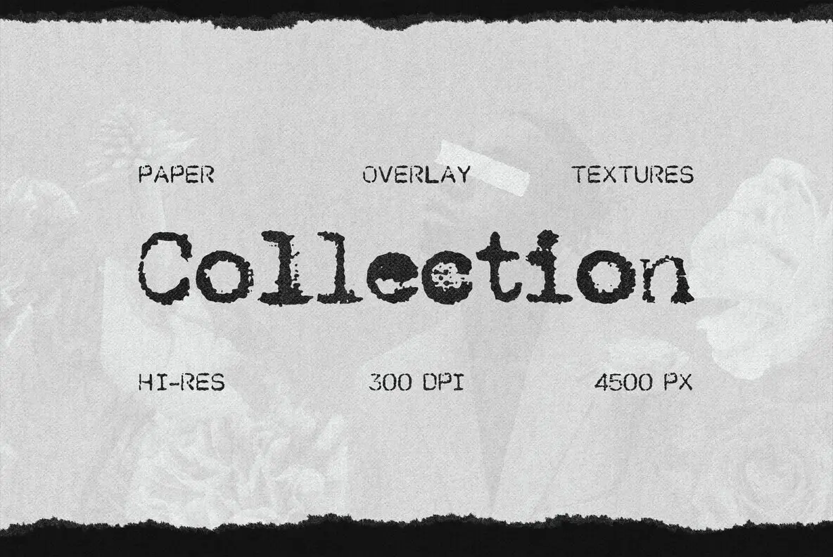 Gray Paper Overlays Collection