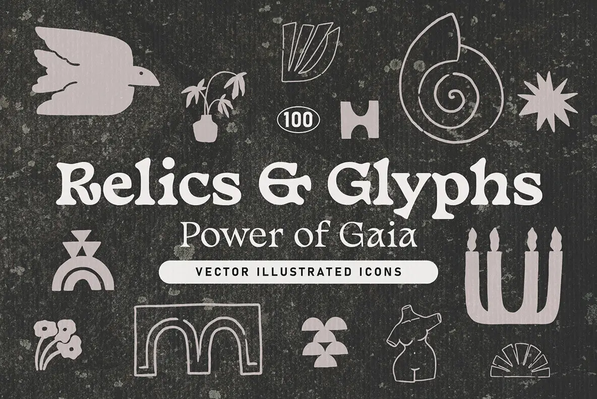 RELICS AND GLYPHS Vector Elements