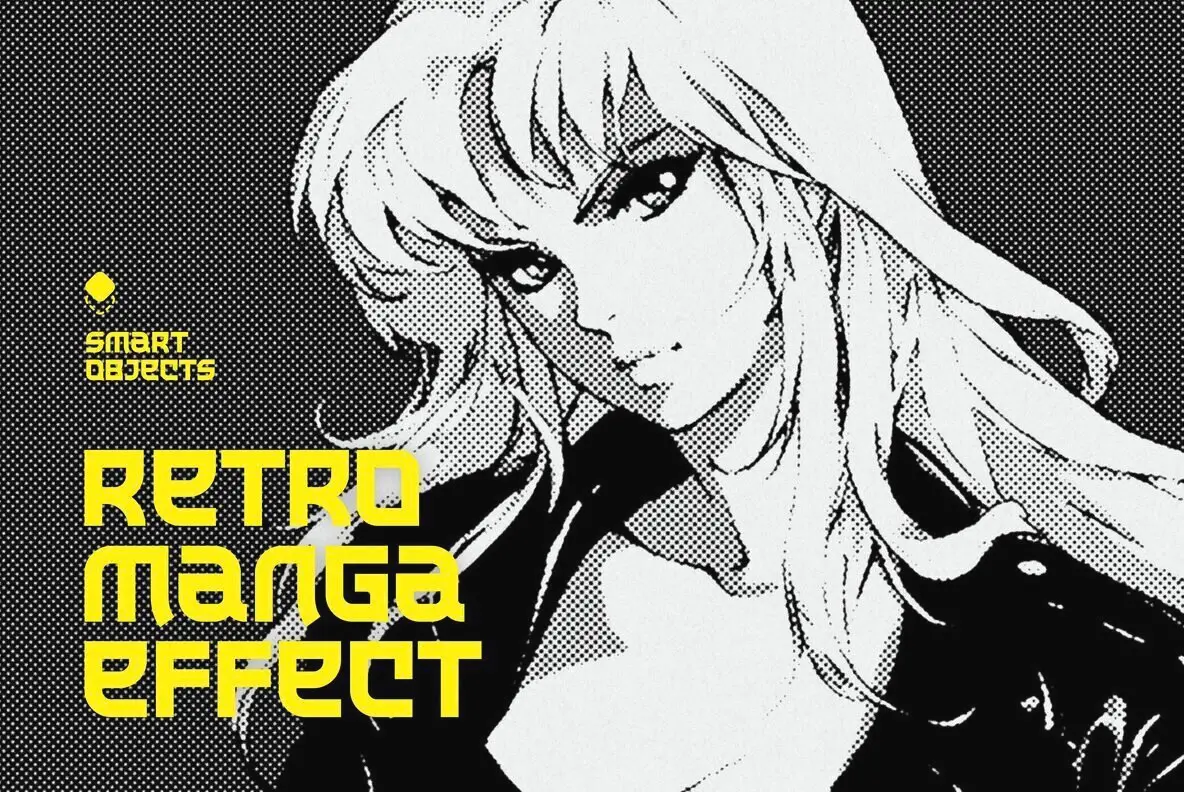 Retro Manga Design Effect