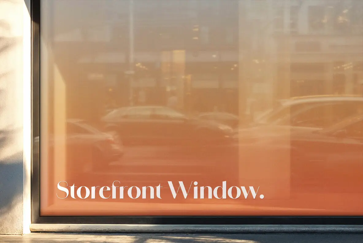 Window Sticker Mockup