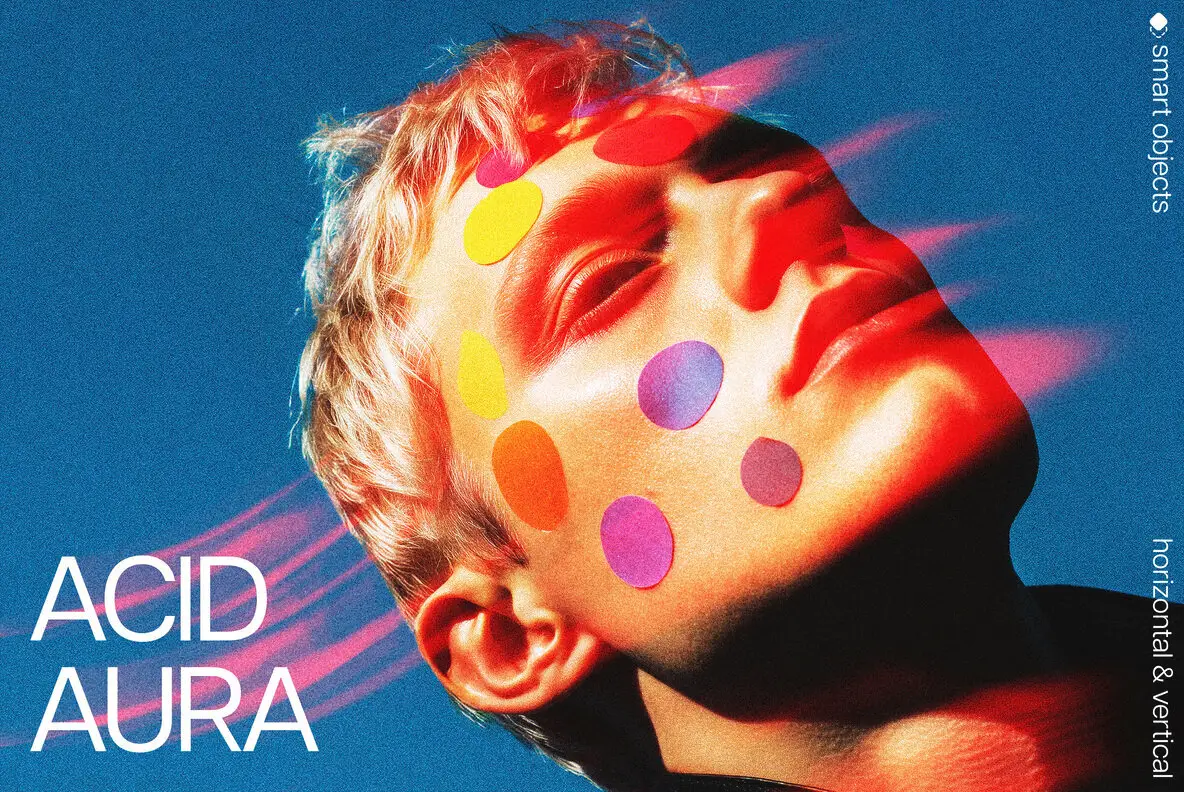 Acid Aura Blur Photo Effect