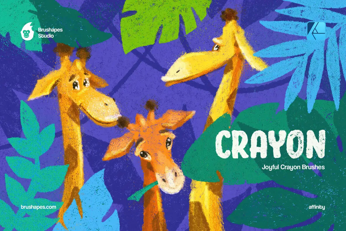 Joyful Crayon Affinity Brushes