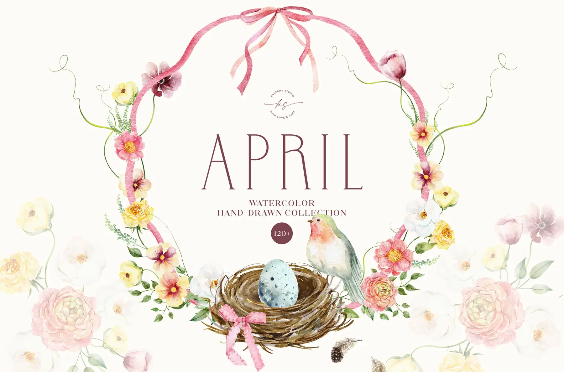 APRIL - Watercolor Spring Collection