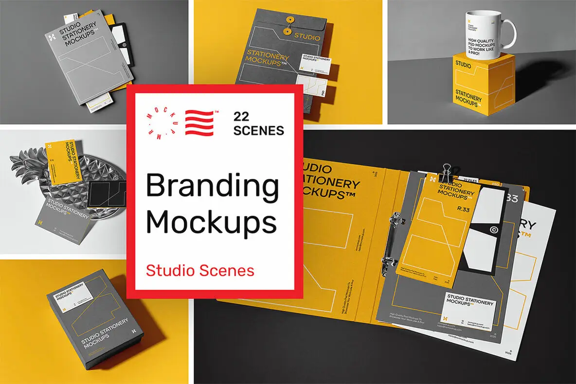 Studio Stationery Mockups