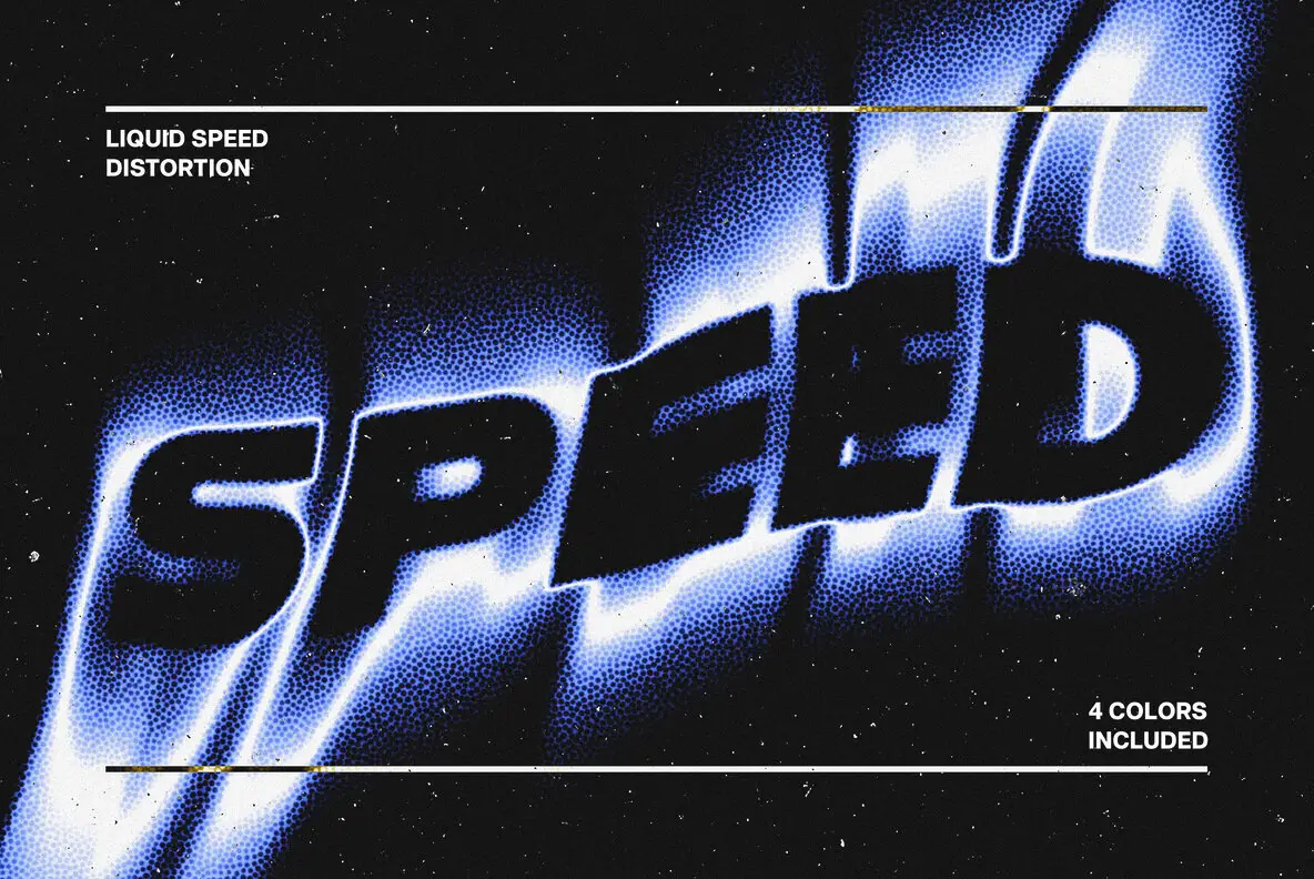 Liquid Speed Distortion Text Effect