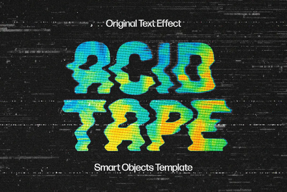 VHS Distorted Text Effect