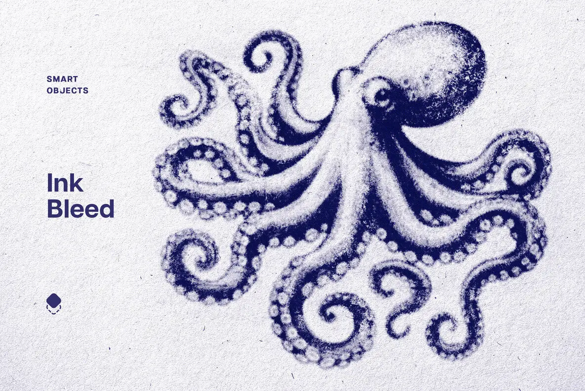 Ink Bleeds Grunge Paper Effect