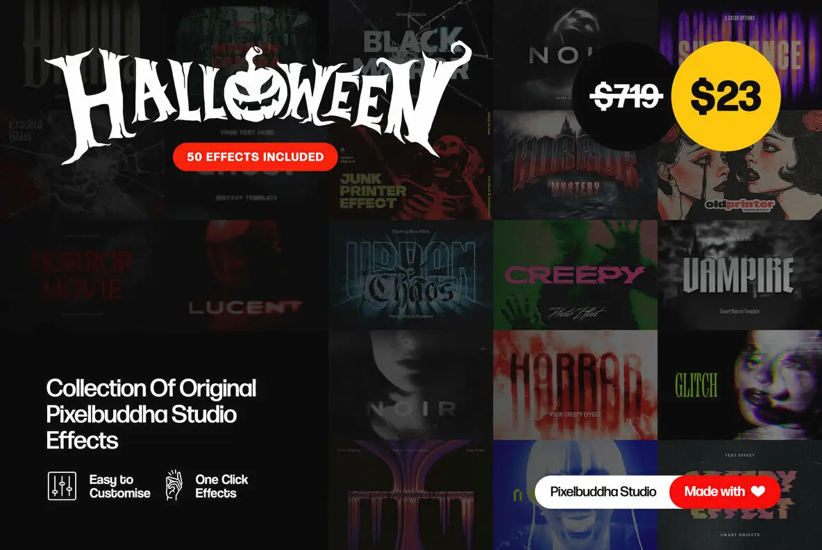 Halloween Photoshop Effects Bundle