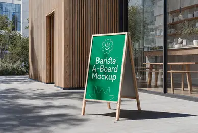 Barista Coffee Branding Mockups Vol  1