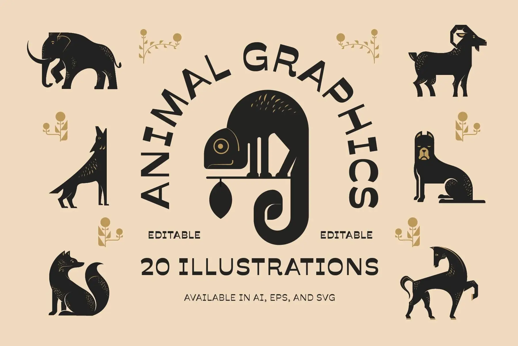 Abstract Animal Graphic