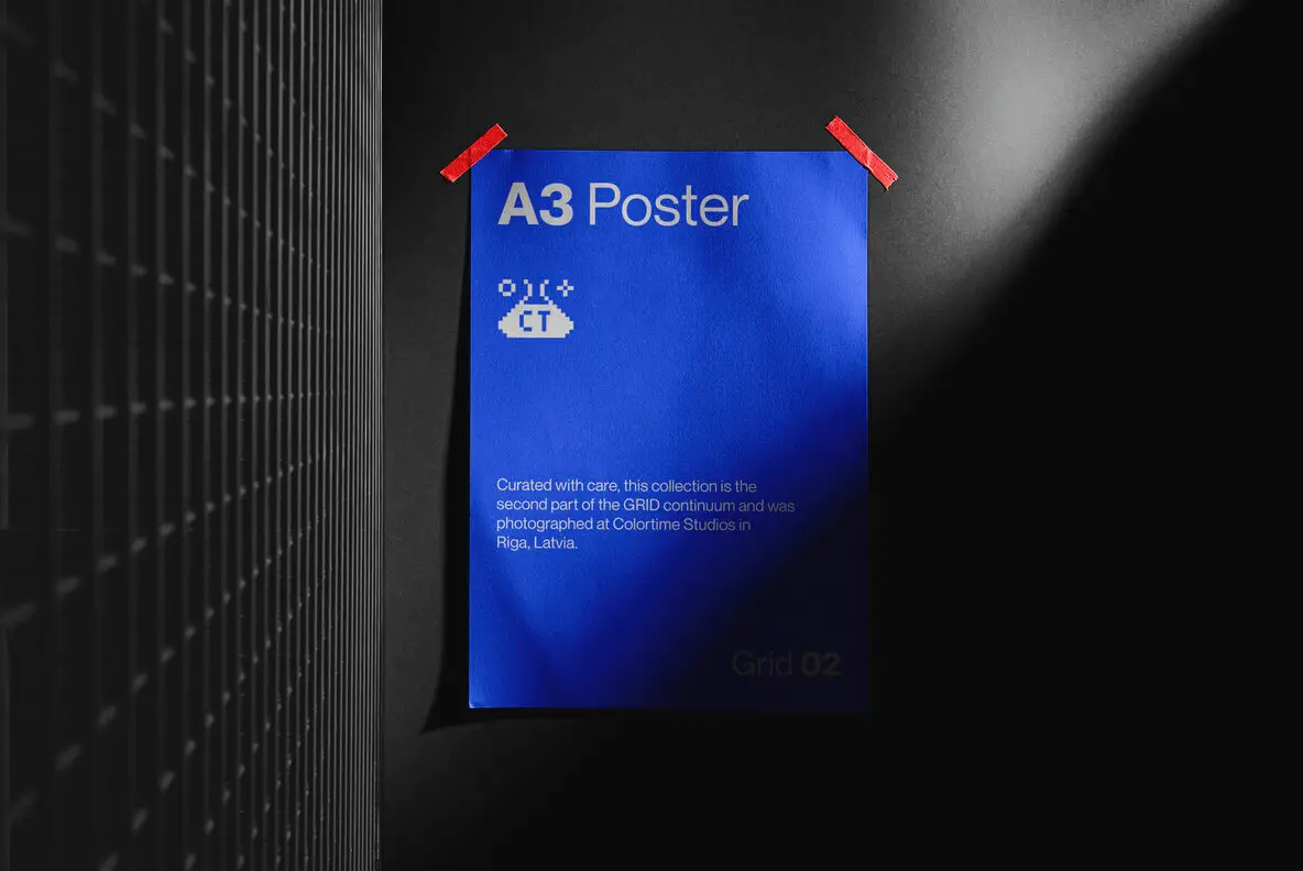 A3 Poster Mockup Grid 02
