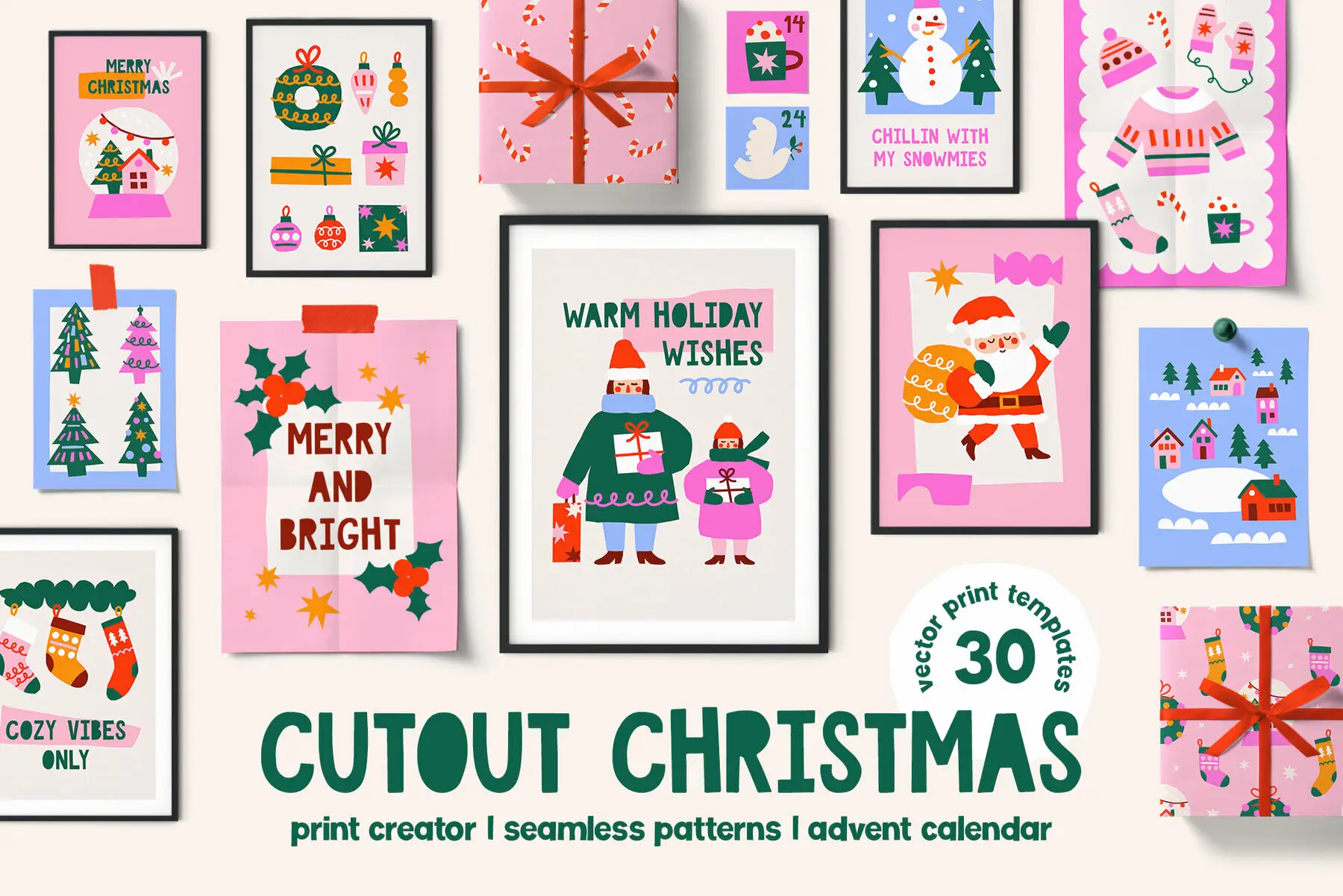 Cutout Christmas Poster Creator