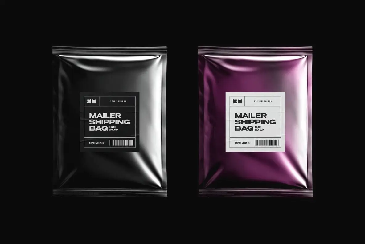 Plastic Mailer Bag Mockup