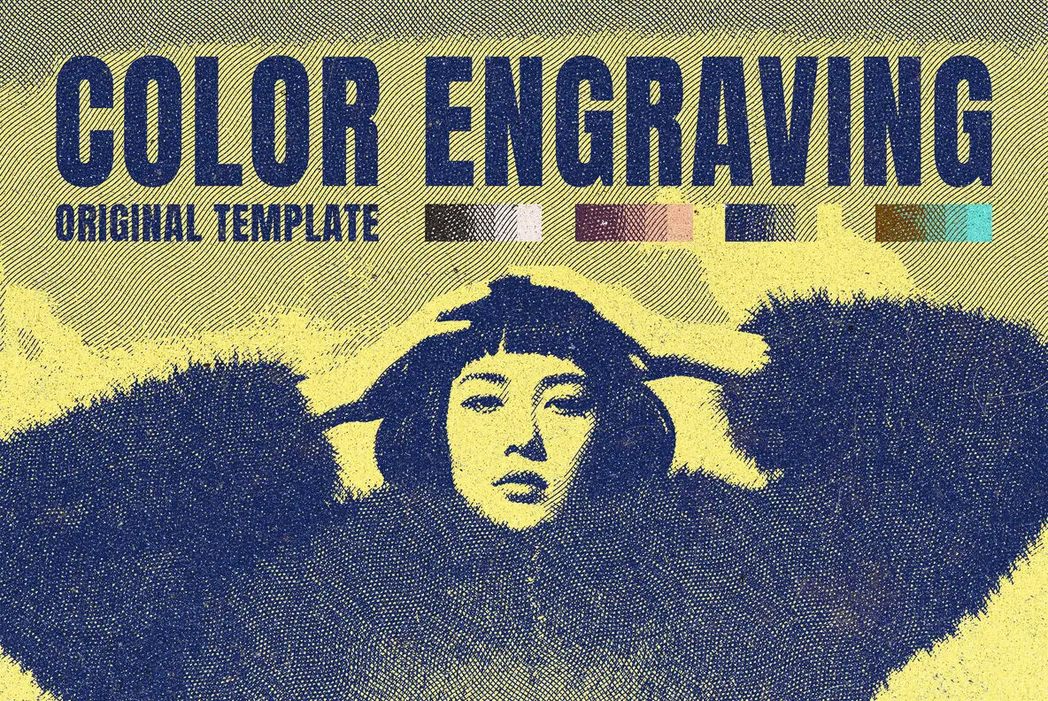 Color Engraving Photo Effect