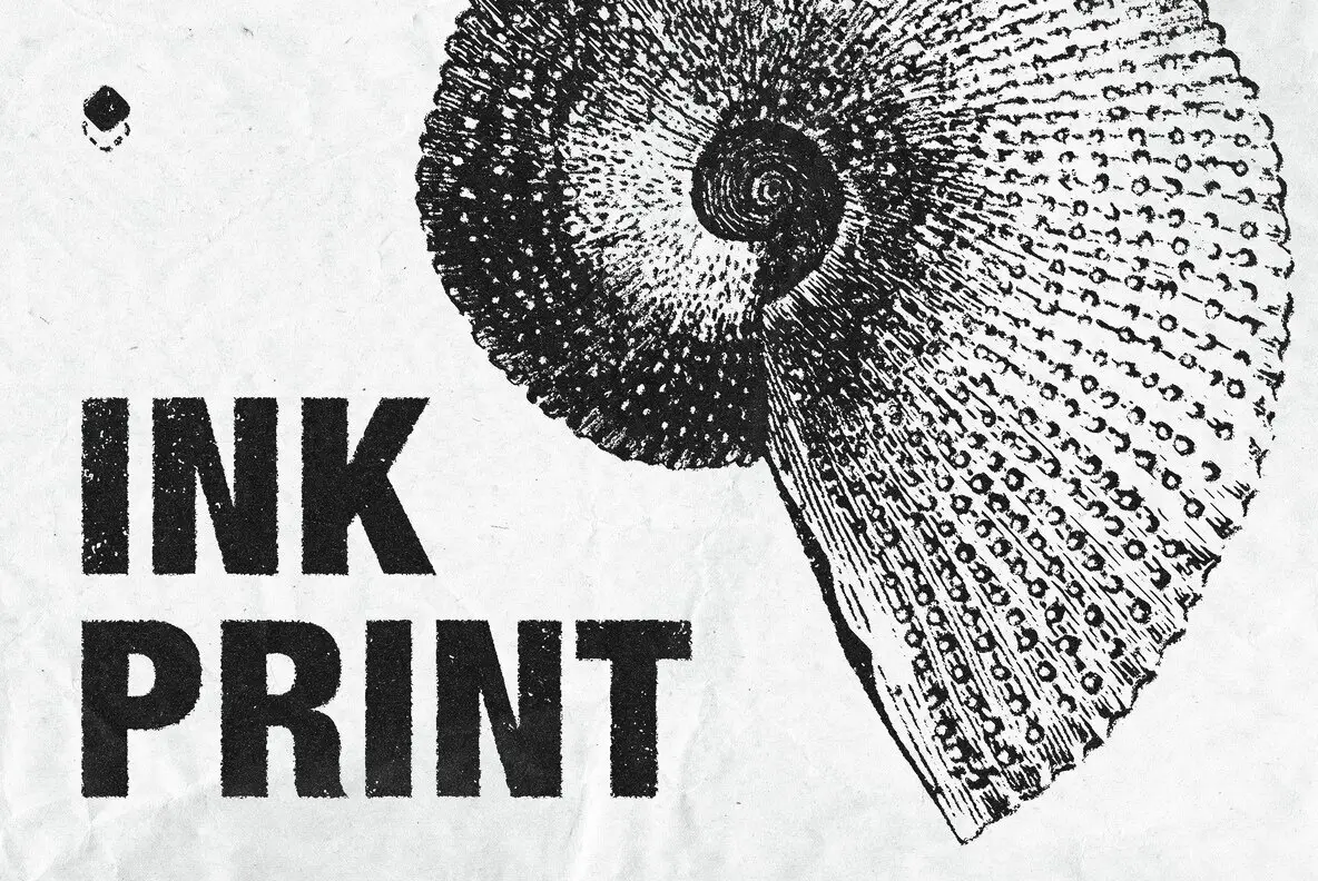 Stamp Ink Print Effect