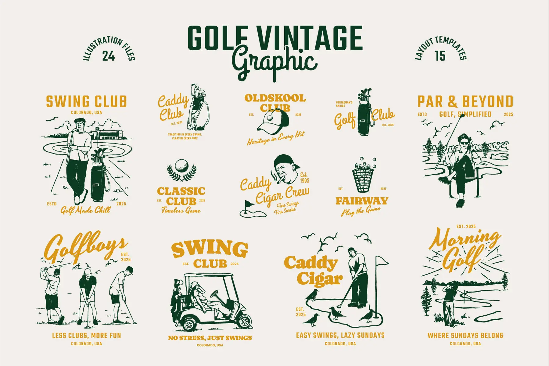 Golf Vintage Graphic Collection