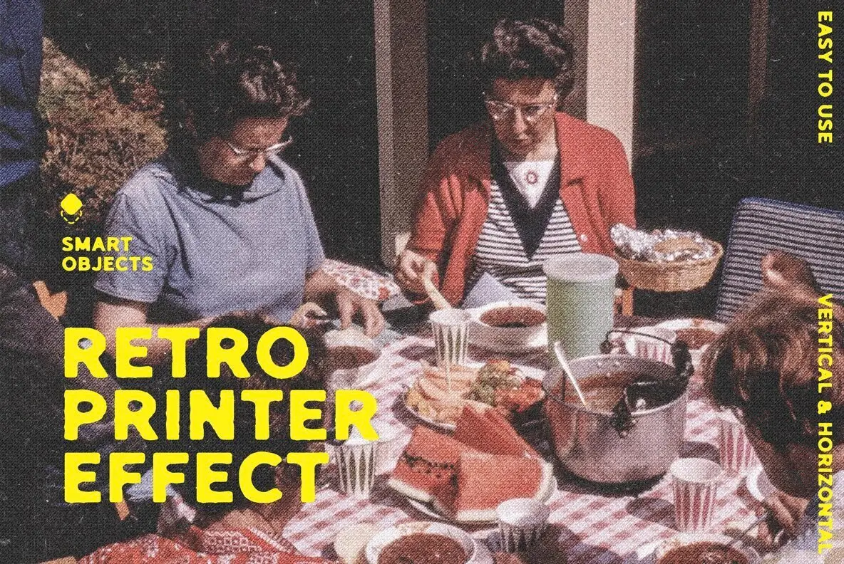 Retro Printer Photo Effect