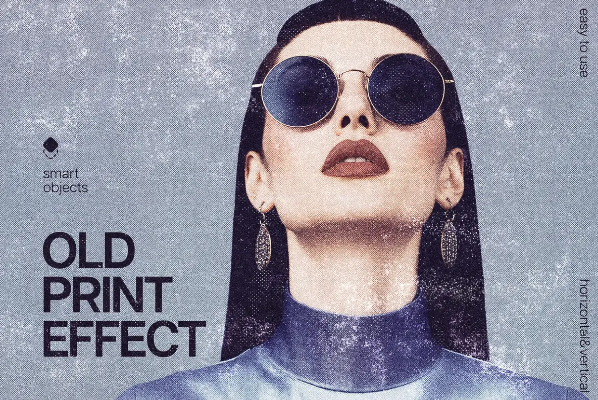 Speckled  Print Photo Effect